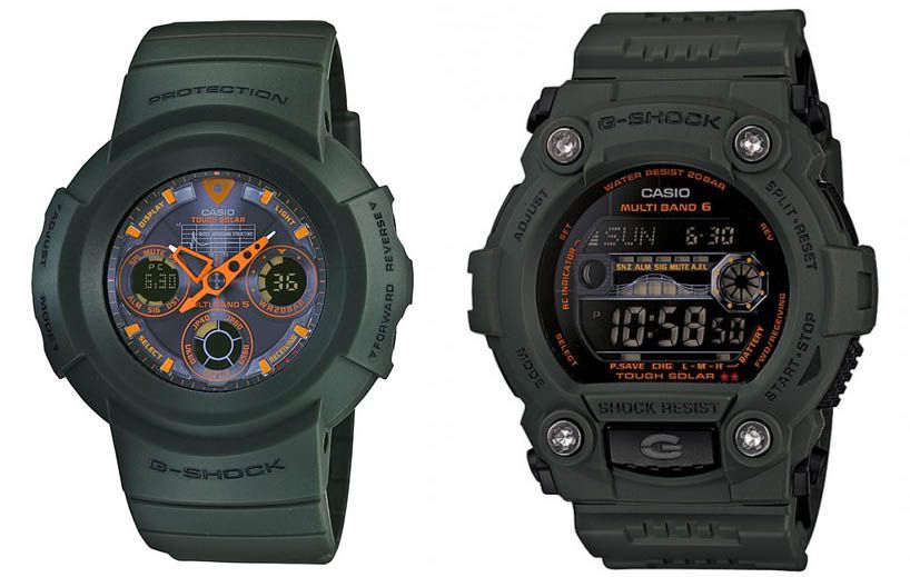 khaki g shock
